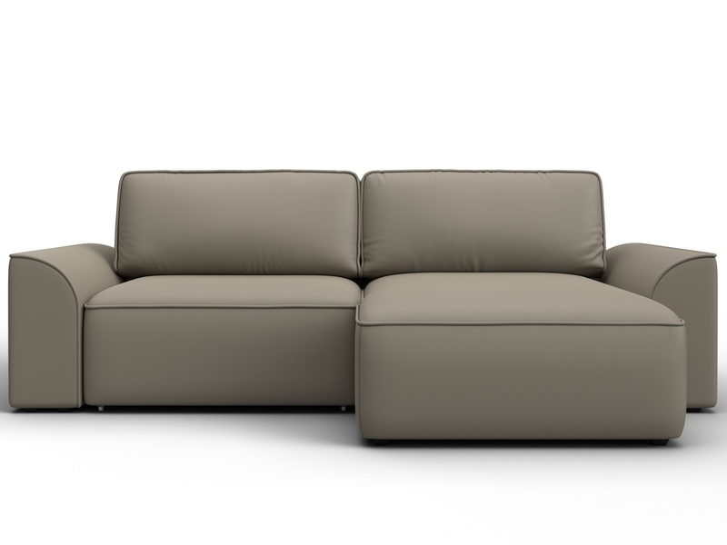 Диван угловой Лига-048 НПБ, Экокожа, GRIFON 04 бежевый