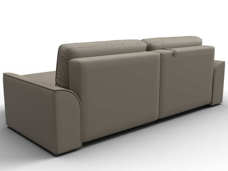 Диван угловой Лига-048 НПБ, Экокожа, GRIFON 04 бежевый