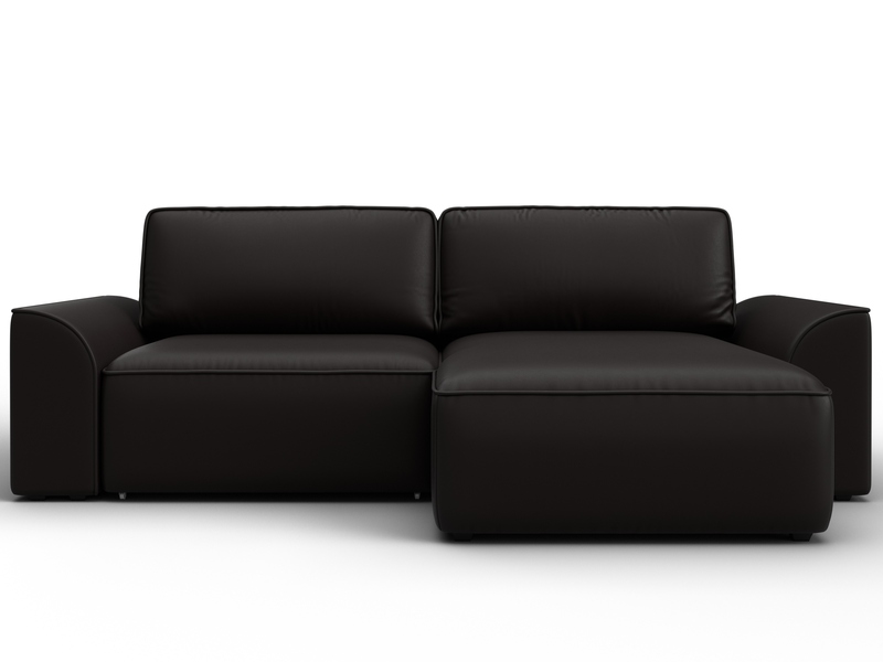 Диван угловой Лига-048 НПБ, Экокожа, GRIFON 12 коричневый