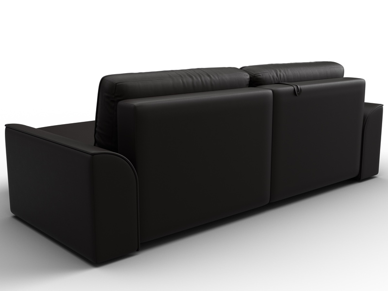 Диван угловой Лига-048 НПБ, Экокожа, GRIFON 12 коричневый