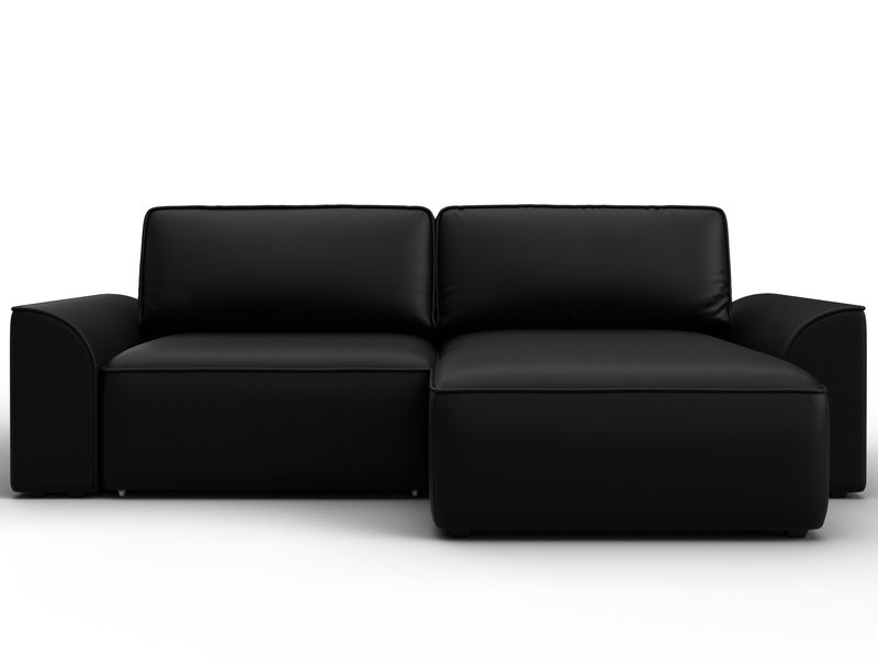 Диван угловой Лига-048 НПБ, Экокожа, GRIFON 18 черный