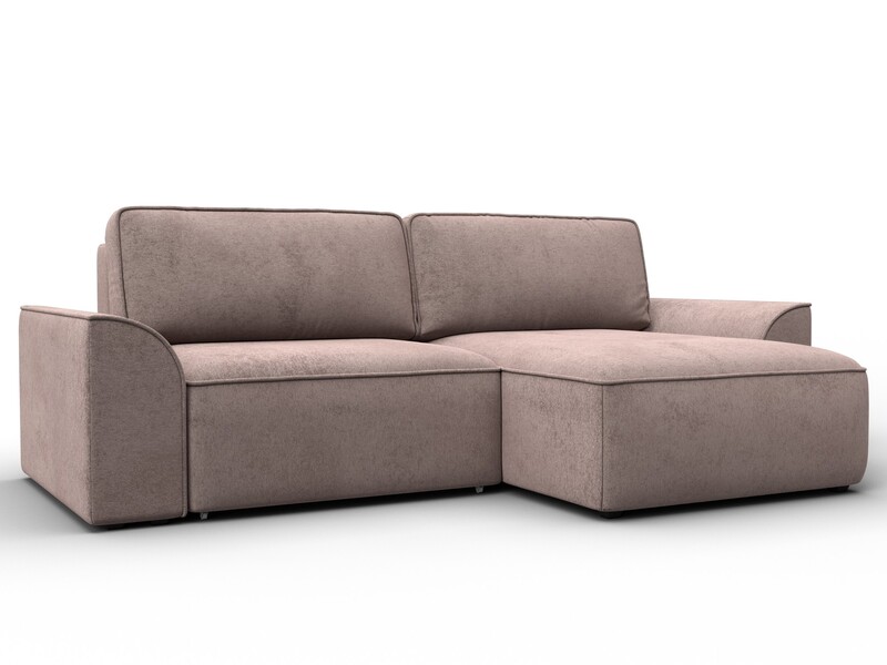 Диван угловой Лига-048 НПБ, Велюр, TOWER 05 бежевый