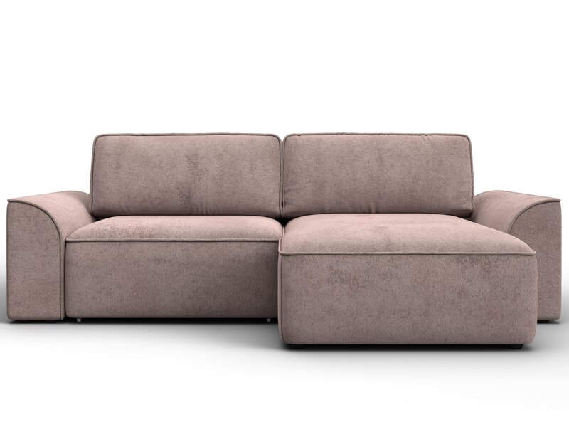 Диван угловой Лига-048 НПБ, Велюр, TOWER 05 бежевый