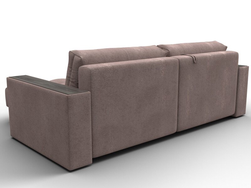 Диван угловой с декором Лига-049 НПБ, Велюр, TOWER 05 бежевый