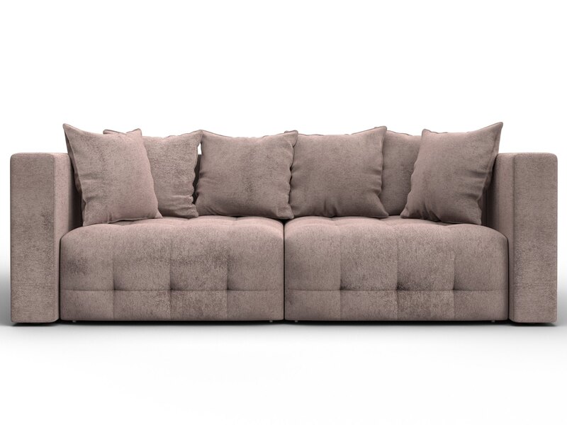 Диван прямой Лига-052 НПБ, Велюр, TOWER 05 бежевый