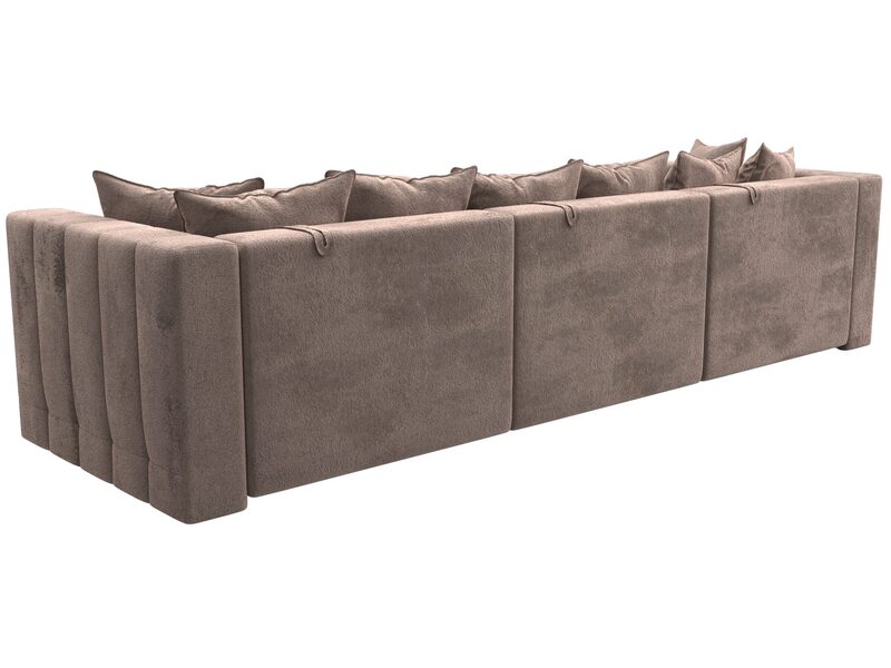 Диван прямой Лига-052 НПБ Лонг, Велюр, TOWER 05 бежевый