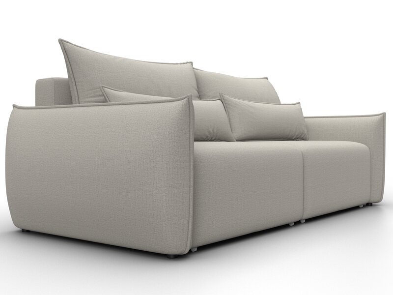 Диван прямой Лига-051 НПБ, Рогожка, Амур 02 бежевый