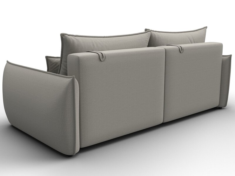 Диван прямой Лига-051 НПБ, Рогожка, Амур 02 бежевый