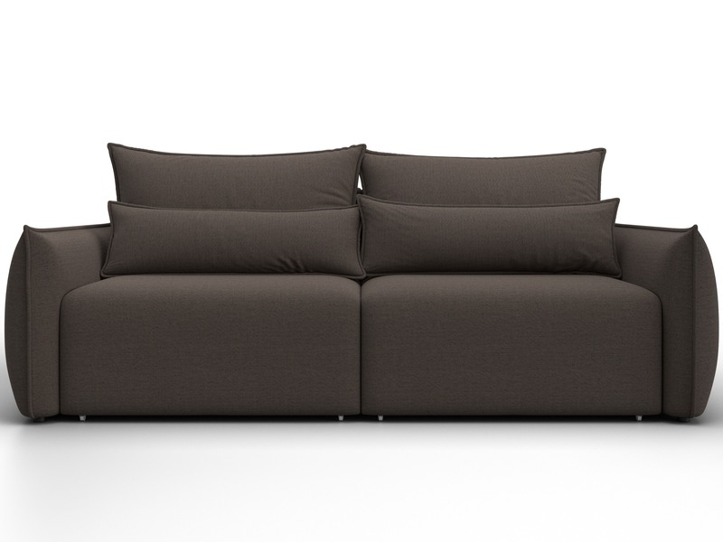 Диван прямой Лига-051 НПБ, Рогожка, Амур 05 коричневый