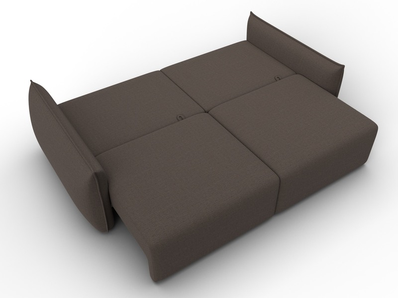 Диван прямой Лига-051 НПБ, Рогожка, Амур 05 коричневый