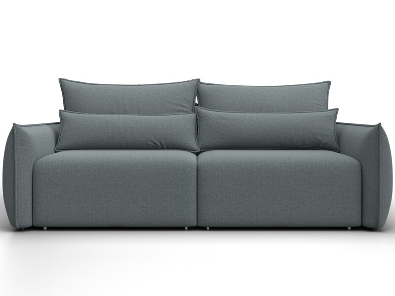 Диван прямой Лига-051 НПБ, Рогожка, Амур 07 серый