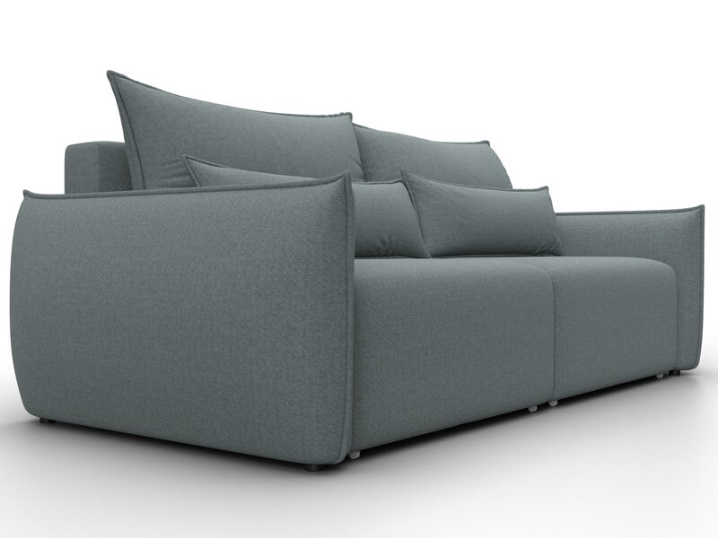 Диван прямой Лига-051 НПБ, Рогожка, Амур 07 серый