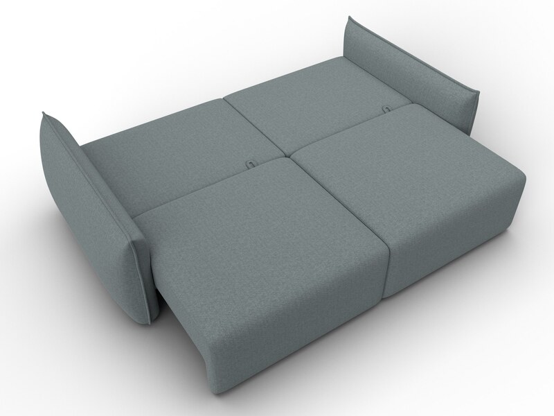 Диван прямой Лига-051 НПБ, Рогожка, Амур 07 серый