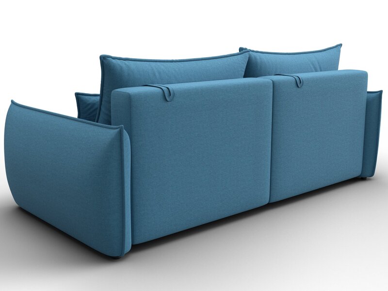 Диван прямой Лига-051 НПБ, Рогожка, Амур 10 голубой