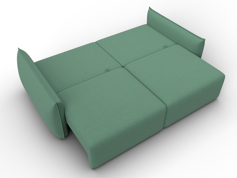 Диван прямой Лига-051 НПБ, Рогожка, Амур 11 зеленый