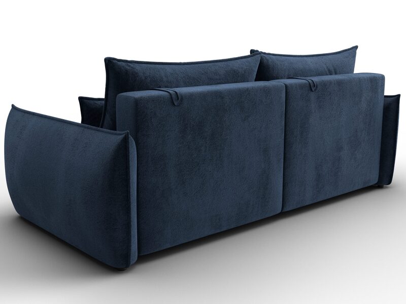 Диван прямой Лига-051 НПБ, Велюр, TOWER 13 синий