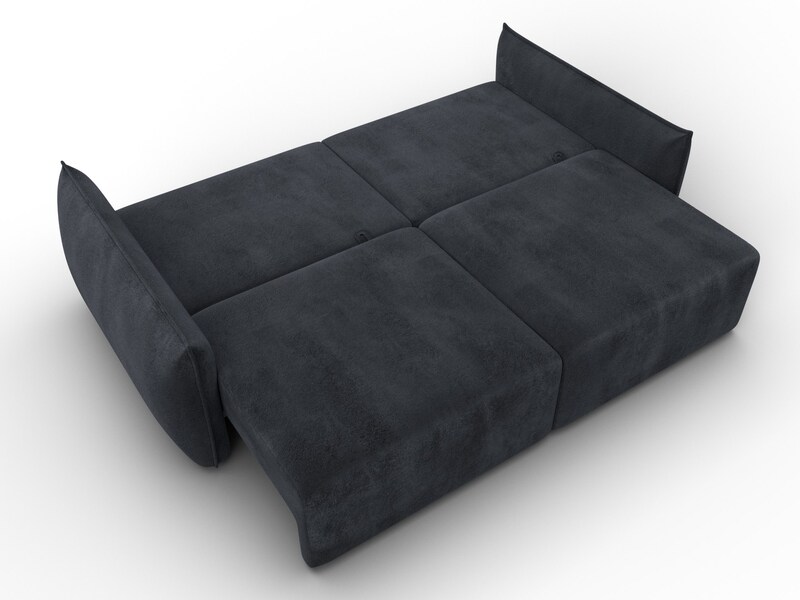 Диван прямой Лига-051 НПБ, Велюр, TOWER 11 темно-серый