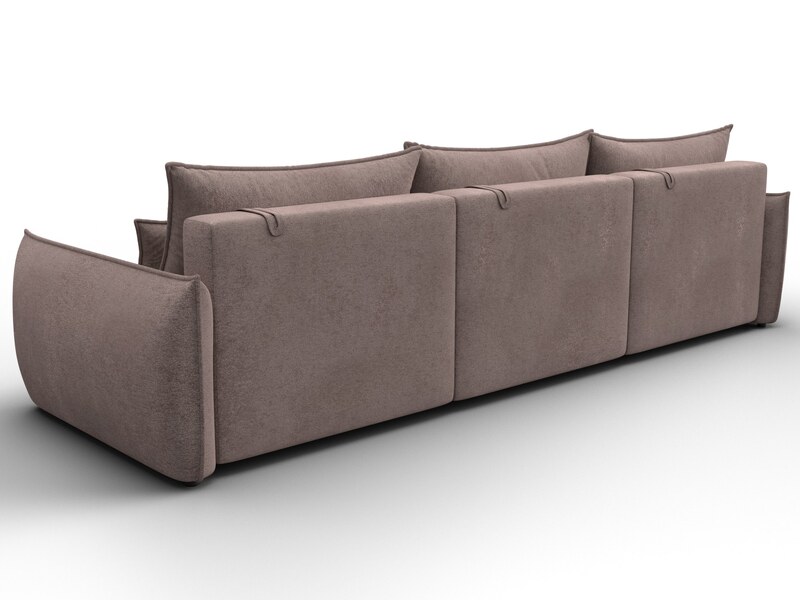 Диван прямой Лига-051 НПБ Лонг, Велюр, TOWER 05 бежевый