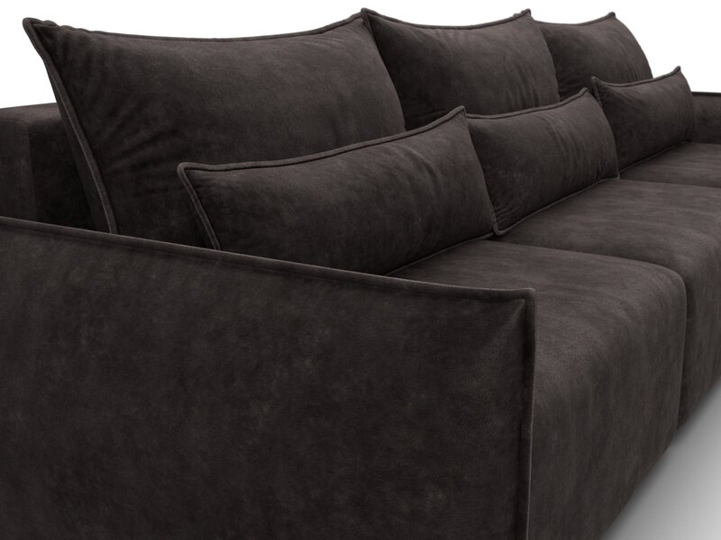 Диван прямой Лига-051 НПБ Лонг, Велюр, BRUT 17 коричневый