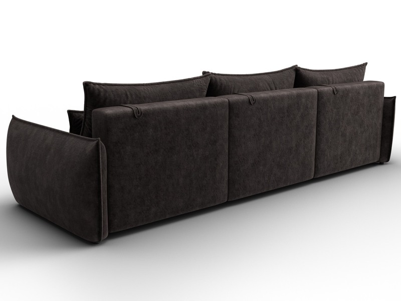 Диван прямой Лига-051 НПБ Лонг, Велюр, BRUT 17 коричневый
