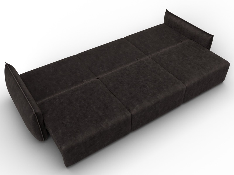 Диван прямой Лига-051 НПБ Лонг, Велюр, BRUT 17 коричневый