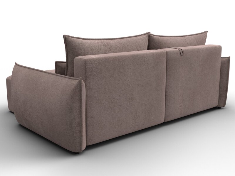 Диван угловой Лига-051 НПБ угол универсальный, Велюр, TOWER 05 бежевый