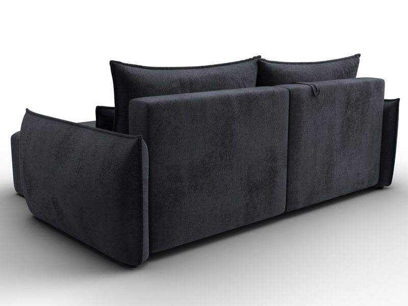 Диван угловой Лига-051 НПБ угол универсальный, Велюр, TOWER 11 темно-серый