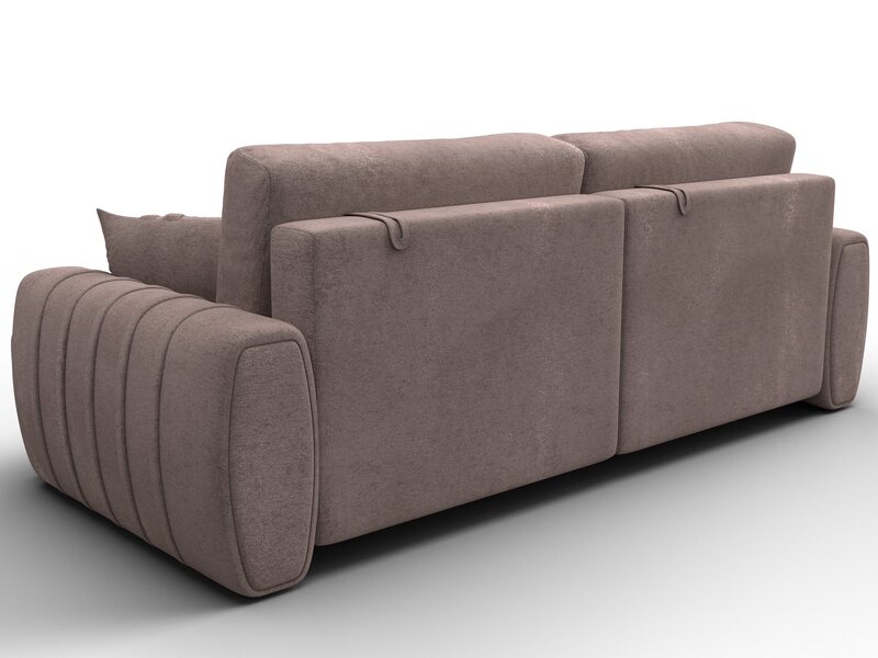 Диван прямой Лига-057 НПБ, Велюр, TOWER 05 бежевый