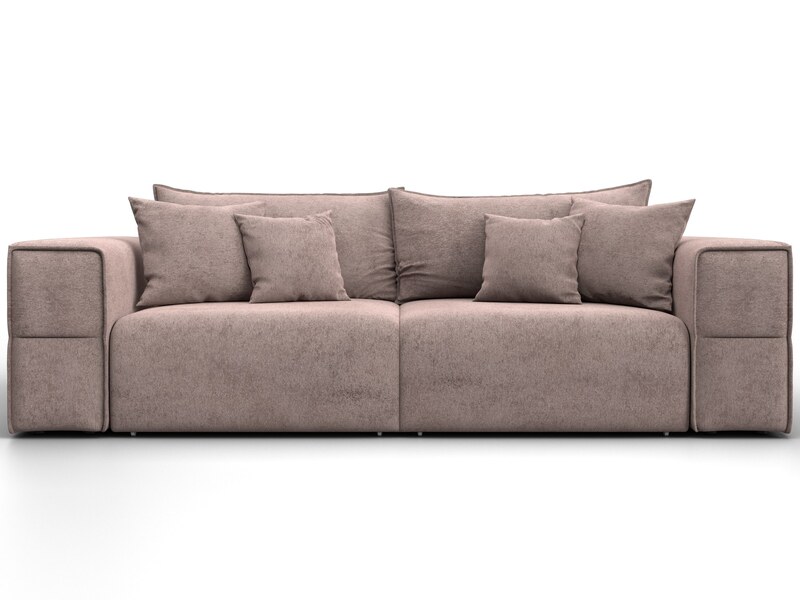 Диван прямой Лига-058 НПБ, Велюр, TOWER 05 бежевый