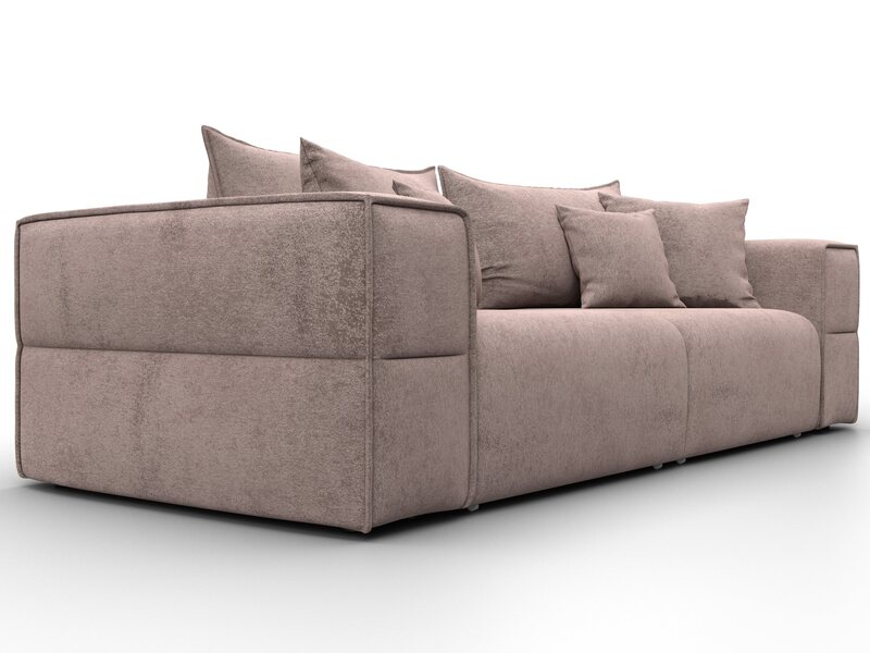 Диван прямой Лига-058 НПБ, Велюр, TOWER 05 бежевый