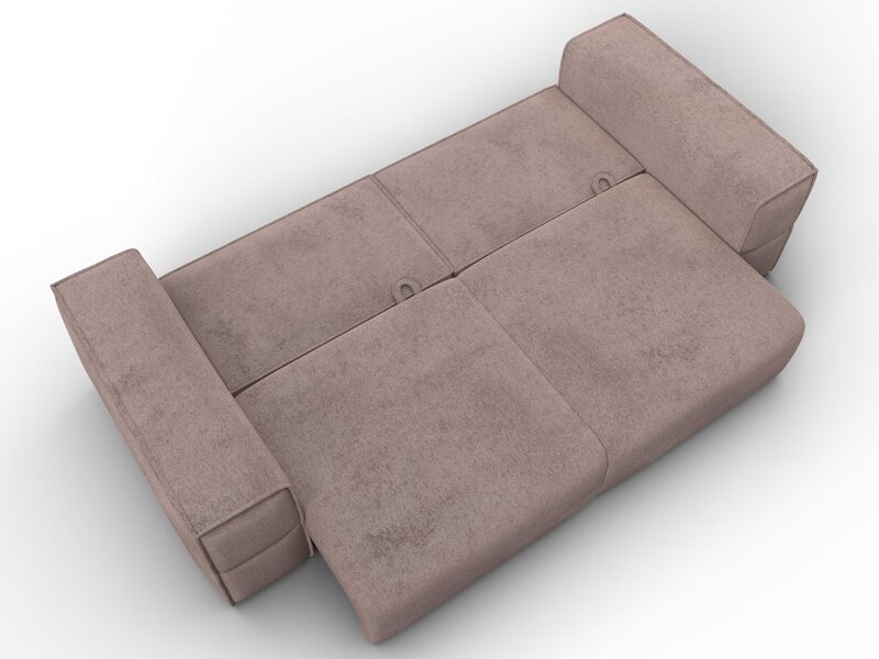 Диван прямой Лига-058 НПБ, Велюр, TOWER 05 бежевый