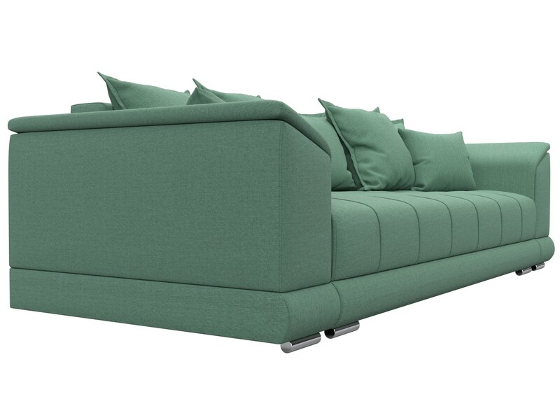 Диван прямой НордСтар НПБ, Рогожка, Амур 11 зеленый