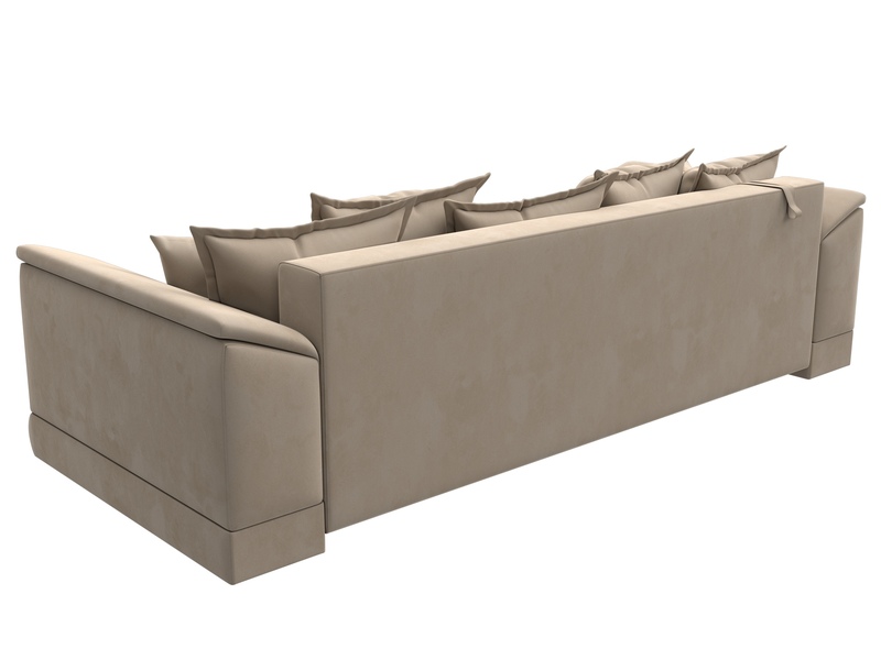 Диван прямой НордСтар НПБ, Велюр, SEVEN 729 бежевый