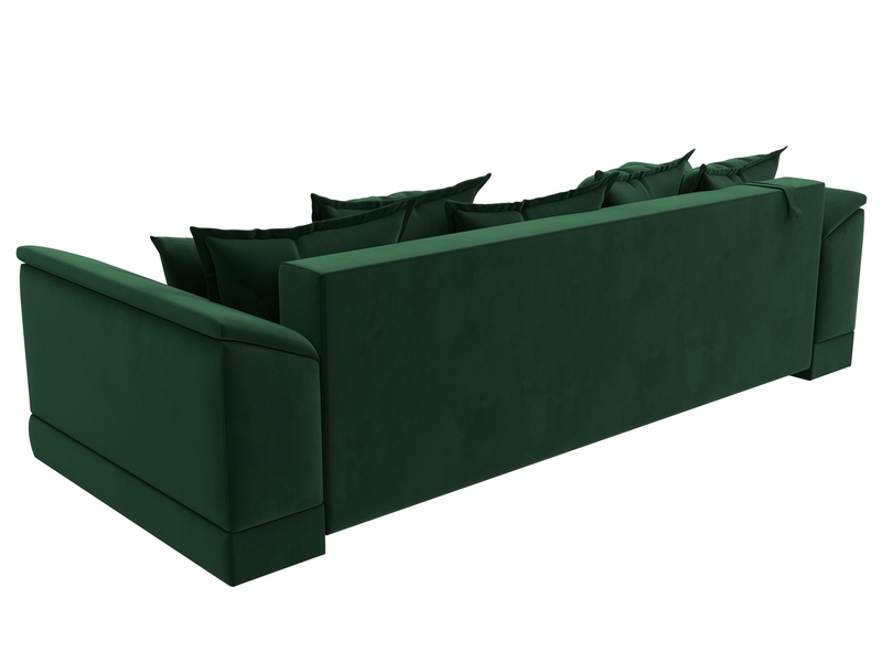 Диван прямой НордСтар НПБ, Велюр, SEVEN 626 зеленый