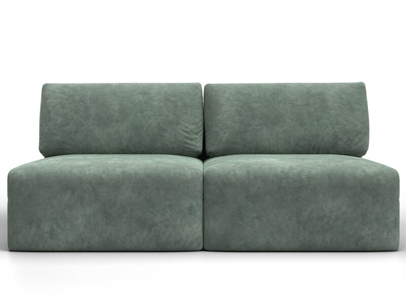 Диван прямой модульный Лига-060 НПБ, Велюр, BRUT 08 зеленый