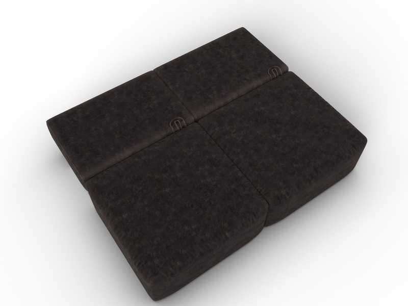 Диван прямой модульный Лига-060 НПБ, Велюр, BRUT 17 коричневый