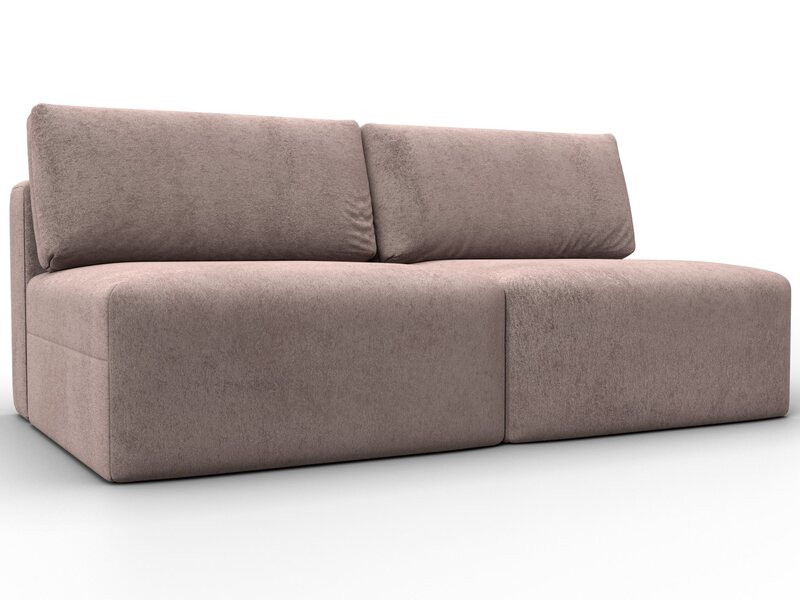 Диван прямой модульный Лига-060 НПБ, Велюр, TOWER 05 бежевый