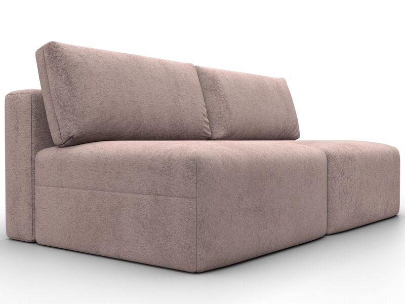 Диван прямой модульный Лига-060 НПБ, Велюр, TOWER 05 бежевый