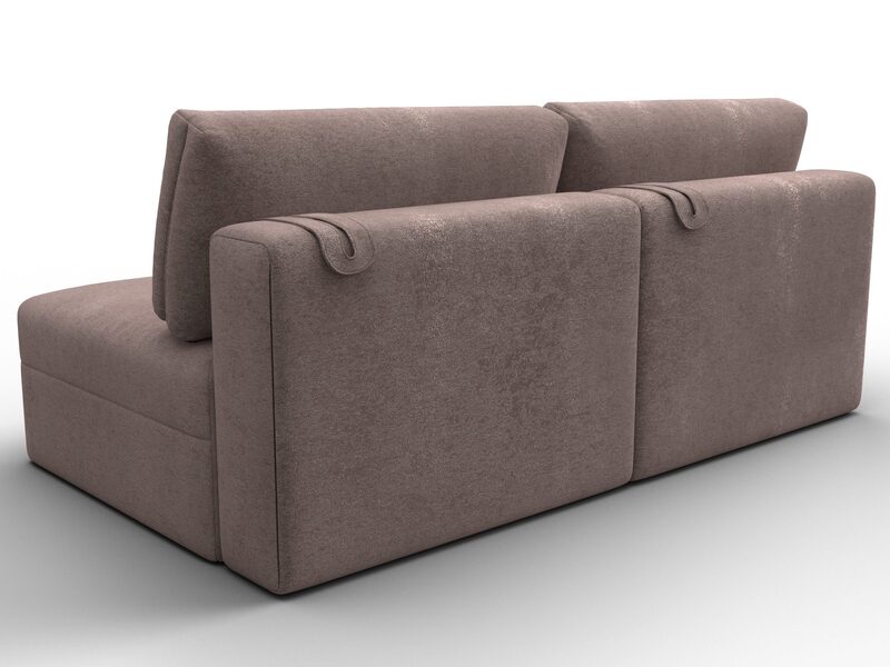 Диван прямой модульный Лига-060 НПБ, Велюр, TOWER 05 бежевый