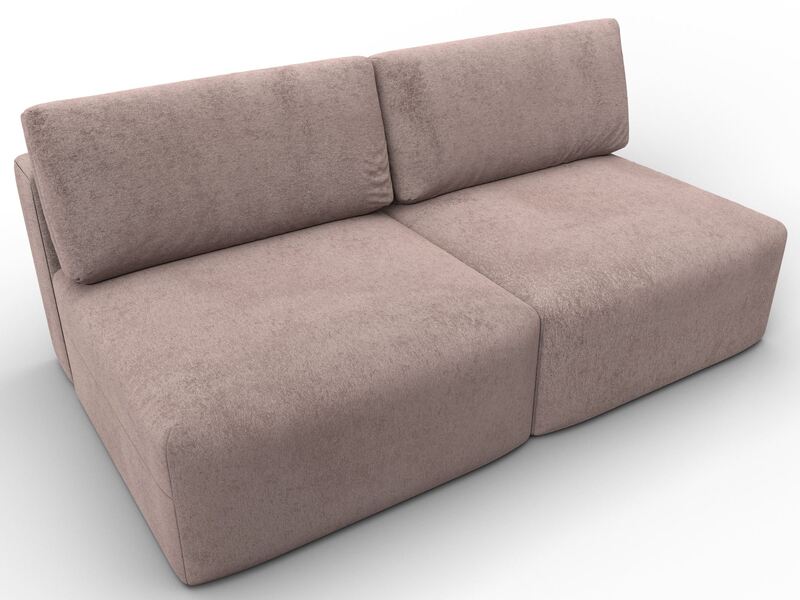 Диван прямой модульный Лига-060 НПБ, Велюр, TOWER 05 бежевый