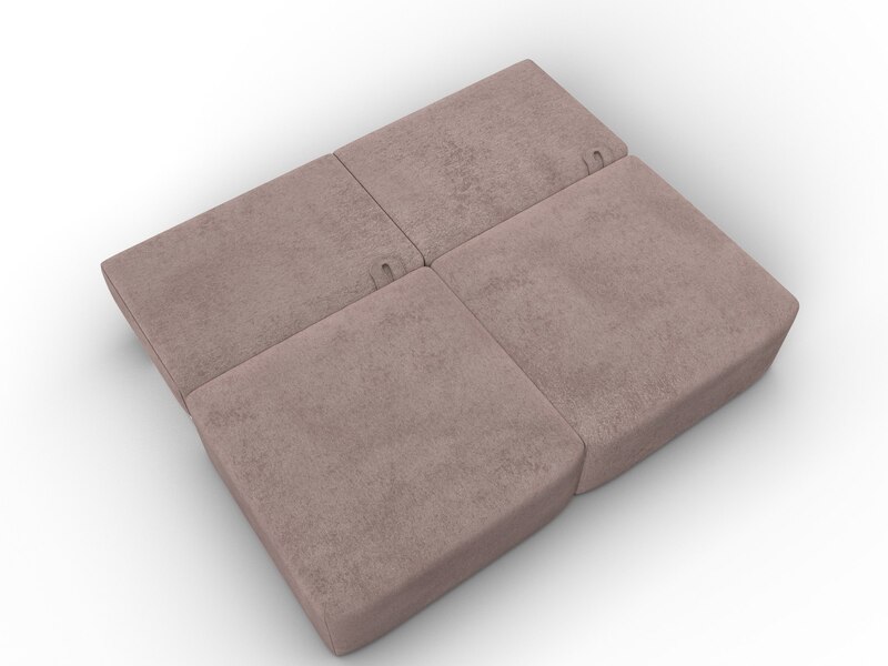 Диван прямой модульный Лига-060 НПБ, Велюр, TOWER 05 бежевый