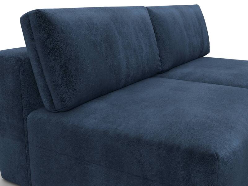 Диван прямой модульный Лига-060 НПБ, Велюр, TOWER 13 синий