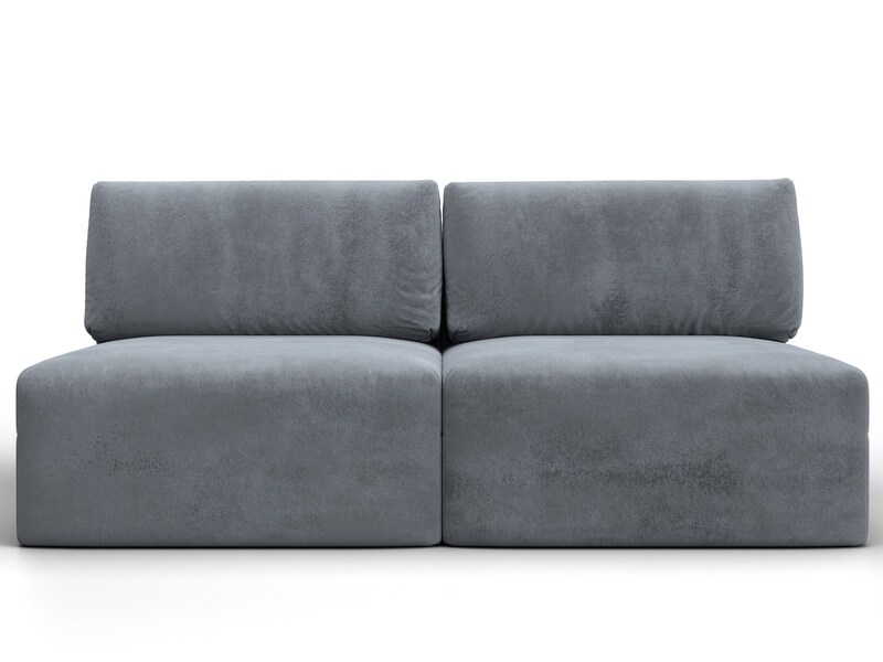 Диван прямой модульный Лига-060 НПБ, Велюр, TOWER 10 серый