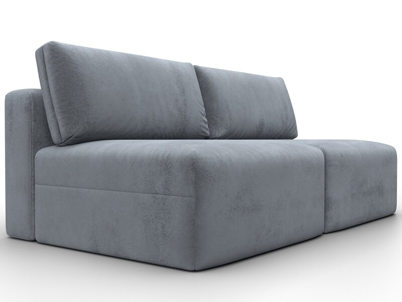 Диван прямой модульный Лига-060 НПБ, Велюр, TOWER 10 серый