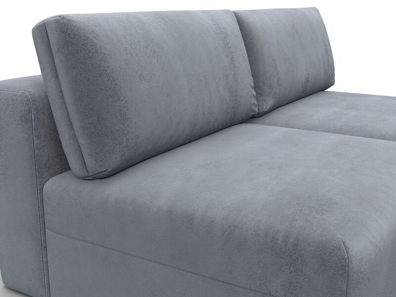 Диван прямой модульный Лига-060 НПБ, Велюр, TOWER 10 серый