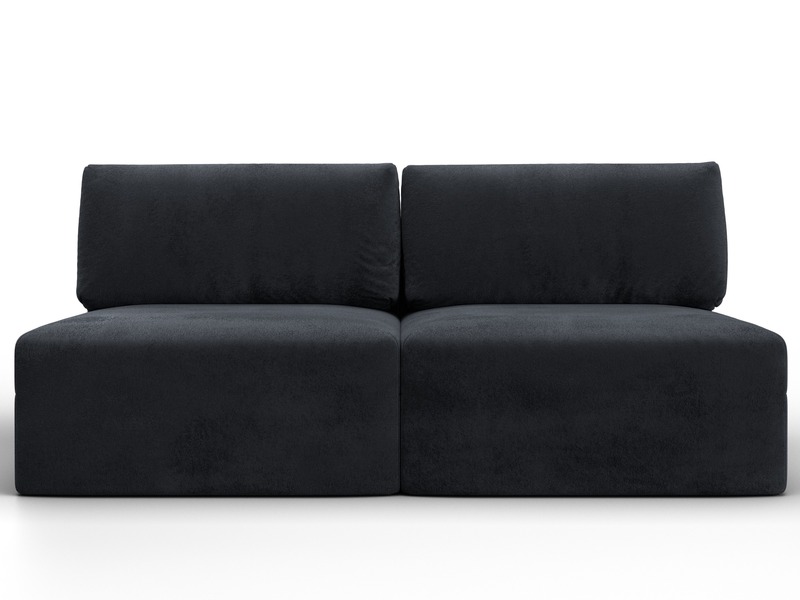 Диван прямой модульный Лига-060 НПБ, Велюр, TOWER 11 темно-серый