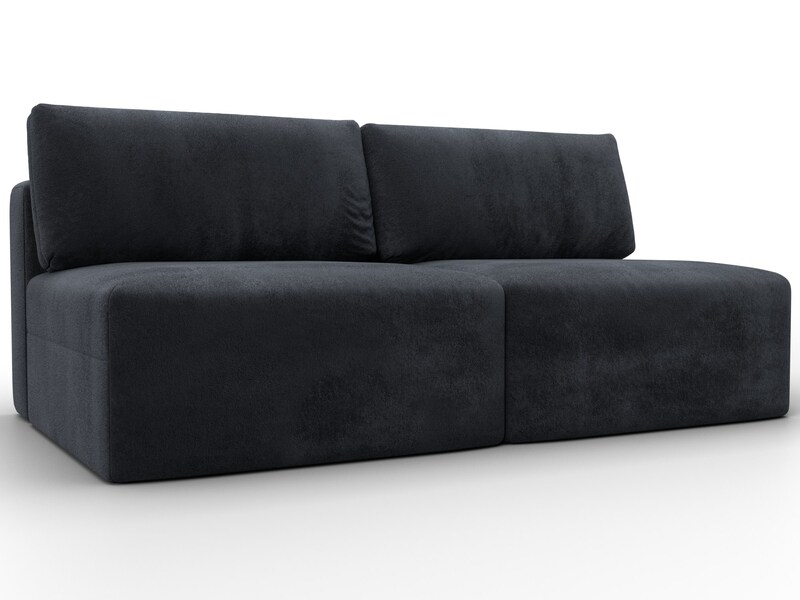 Диван прямой модульный Лига-060 НПБ, Велюр, TOWER 11 темно-серый