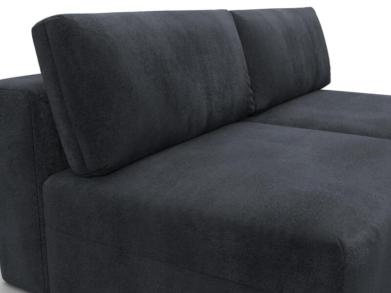 Диван прямой модульный Лига-060 НПБ, Велюр, TOWER 11 темно-серый