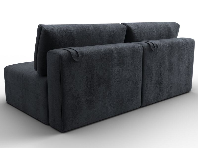 Диван прямой модульный Лига-060 НПБ, Велюр, TOWER 11 темно-серый