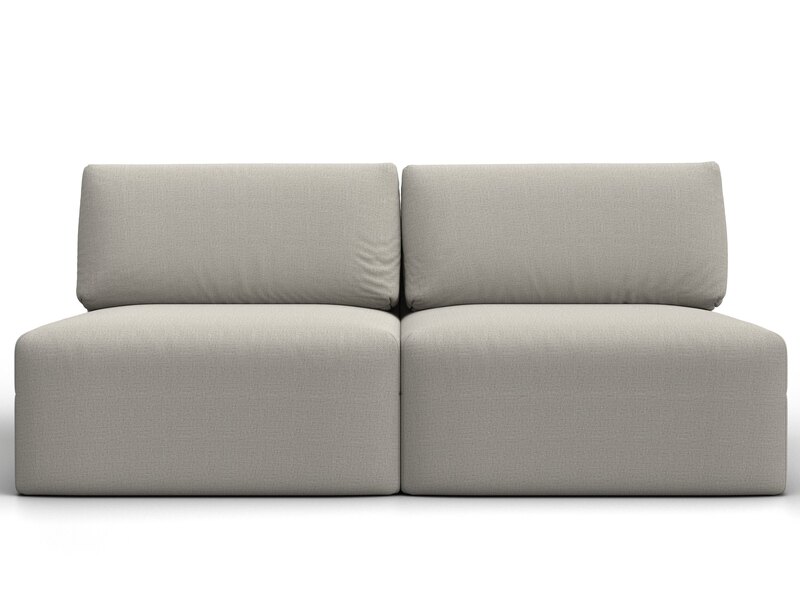 Диван прямой модульный Лига-060 НПБ, Рогожка, Амур 02 бежевый